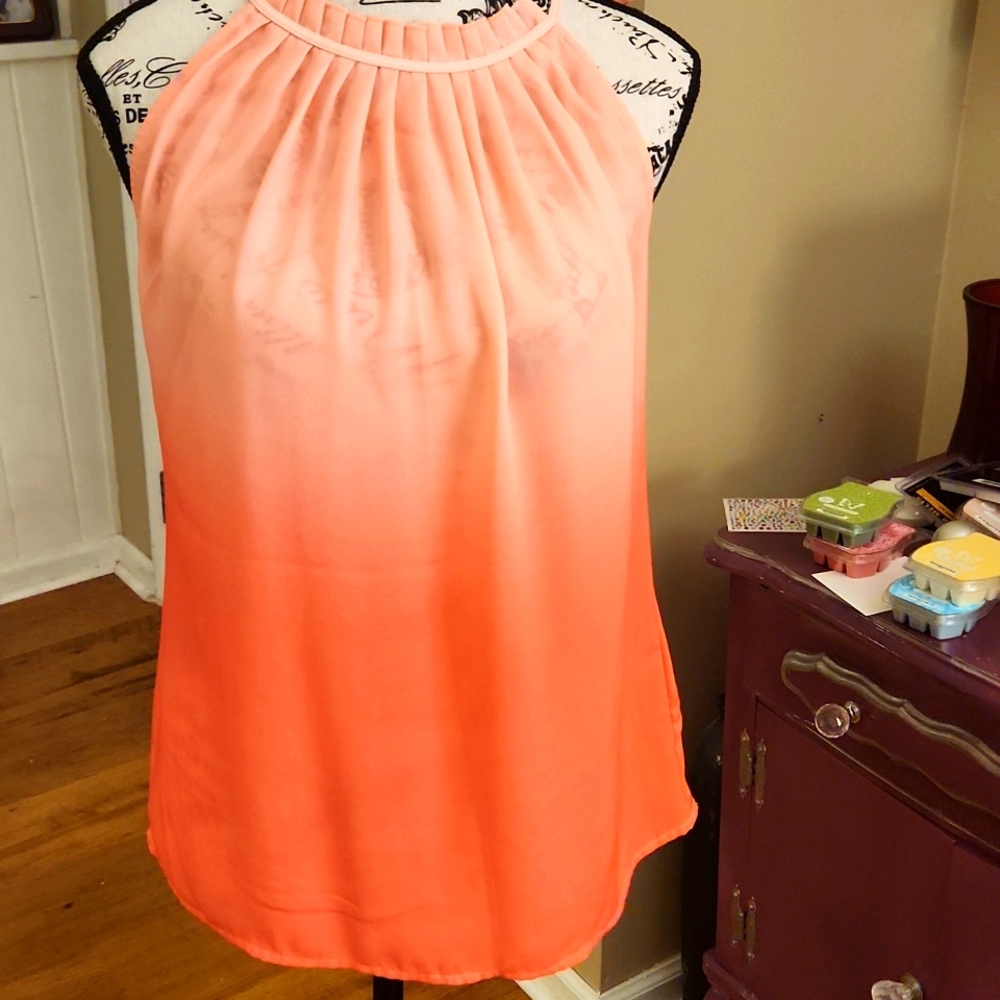 3/$20 NY & CO Sheer Ombre Blouse Size XS